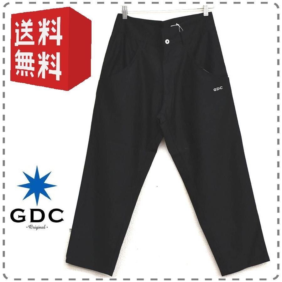 GDC メンズMサイズ 黒 日本製 ハイライズクールニットパンツ 