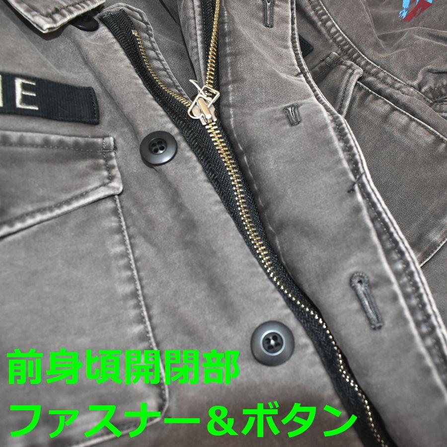 GDC サイズ48 グレー 日本製 モールスキン ミリタリージャケット 綿100