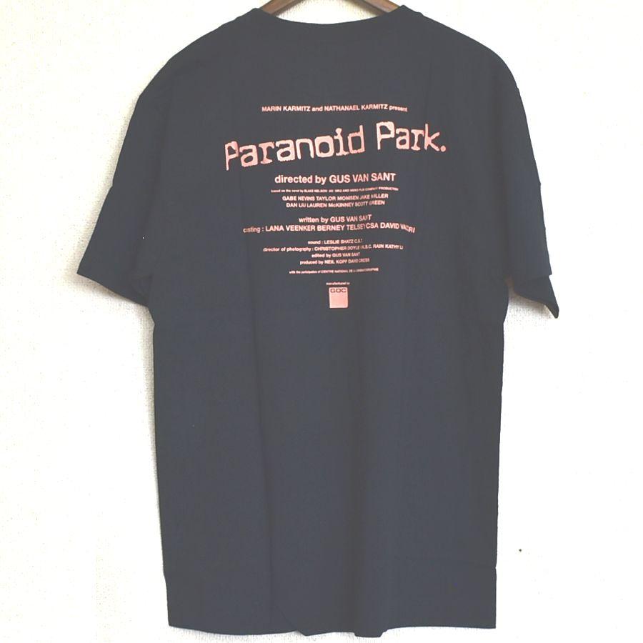 GDC ジーディーシー メンズ半袖Tシャツ Paranoidapark パラノイドパーク 黒 綿100% サイズM 送料無料 A091｜cso｜04