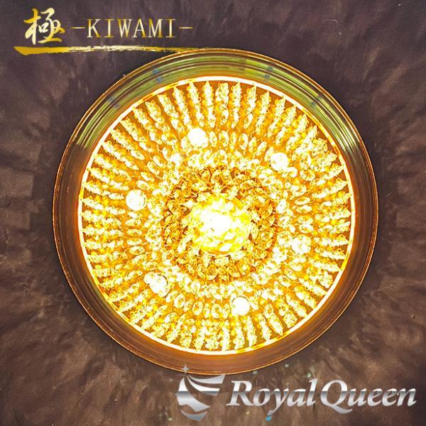 ゴールドメッキ りんご型 シャンデリア 400 【極-KIWAMI- 】 天吊り