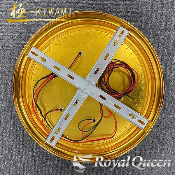 ゴールドメッキ りんご型 シャンデリア 400 【極-KIWAMI- 】 天吊り