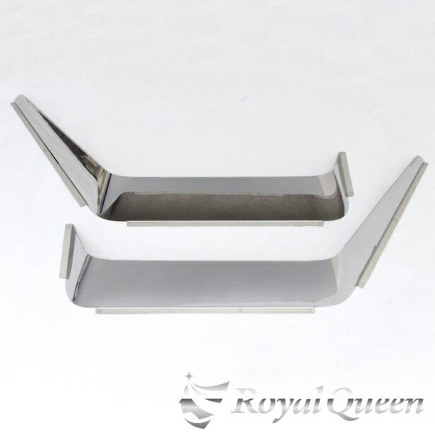 ニューキャンター用　ステンレス製ドアバイザー 三菱ふそう NEW キャンター ドアバイザー ステンレス 鏡面 #1000 左右