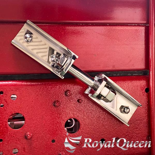 ステンレス 対向型ズリ止めブラケット 極太ボルトセット ピッチ78ｍｍ タイプ２ 【RQCSS2】 ズリ止め ボデー シャーシ 床上げ