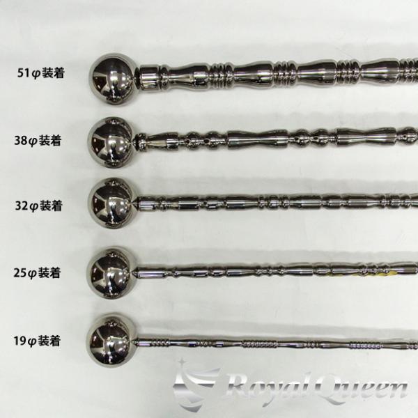旗棒 コーナーポール 飾り2 ステン球 直径約100mm 1セット2個【RQCPD8