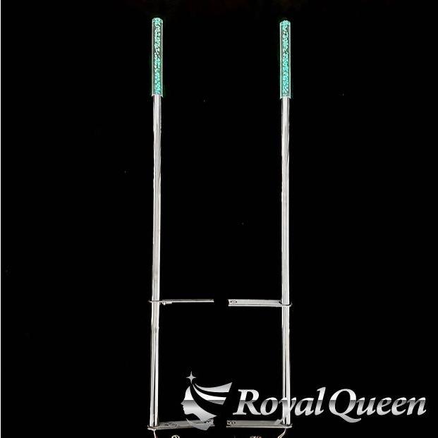 汎用 旗棒 コーナーポール 水泡 アクリル&ステンレス LED★32Φ 全長1250mm 32LED5★RGBコントローラー付 フラッグポール 【RQCP27】