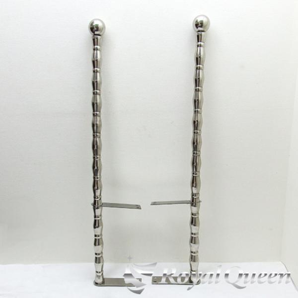 汎用 ステンレス 旗棒 コーナーポール ☆ 51Φ 絞りパイプ 全長1290mm