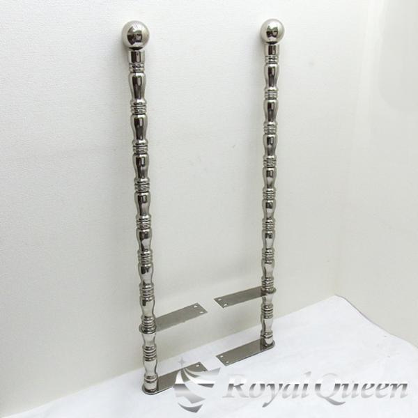 汎用 ステンレス 旗棒 コーナーポール ☆ 51Φ 絞りパイプ 全長1210mm