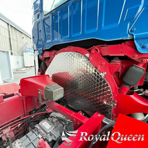 日野 新型 17プロフィア エンジンカバー ステンレス ウロコ柄【RQEC4H