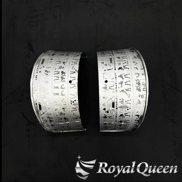 200Φ フォグランプ用 丸棒巻き バイザー エジプト柄 : Royal Queen 