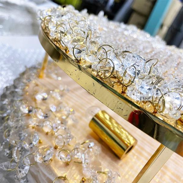 ち*ろ様 ゴールド シャンデリア ゴールドメッキ 豪華 ケーキ型 天吊り シャン 少し訳ありA 20％オフ♪ゴールドメッキ 豪華 ケーキ型 300 天