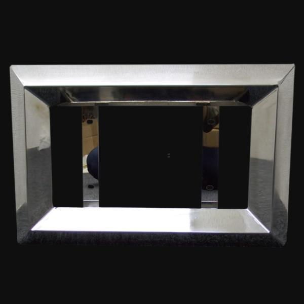 字光式OK♪ 中型車用 50角おこし ステンレス ナンバーフレーム 【RQNC37】