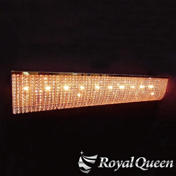 ゴールドメッキ 豪華 ナイアガラ シャンデリア NN-ZM1800G 幅約1800mm