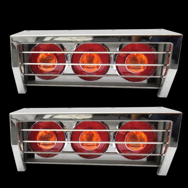 21年新作 ステンレステールボックス 鏡面 1000 中型車用 選べるテール6個セット