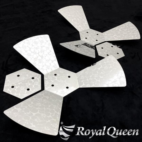 3枚羽 プロペラ スピンナー ブーゲンビリア柄 22.5インチ : Royal