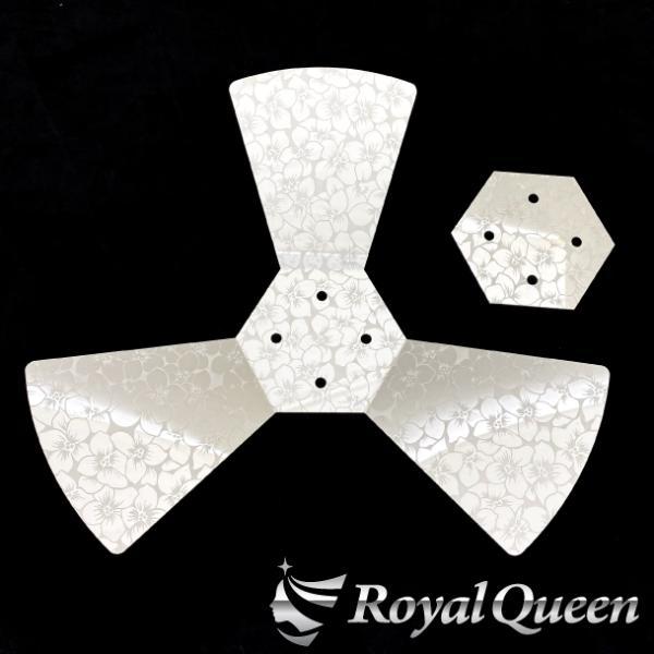 3枚羽 プロペラ スピンナー ブーゲンビリア柄 22.5インチ : Royal