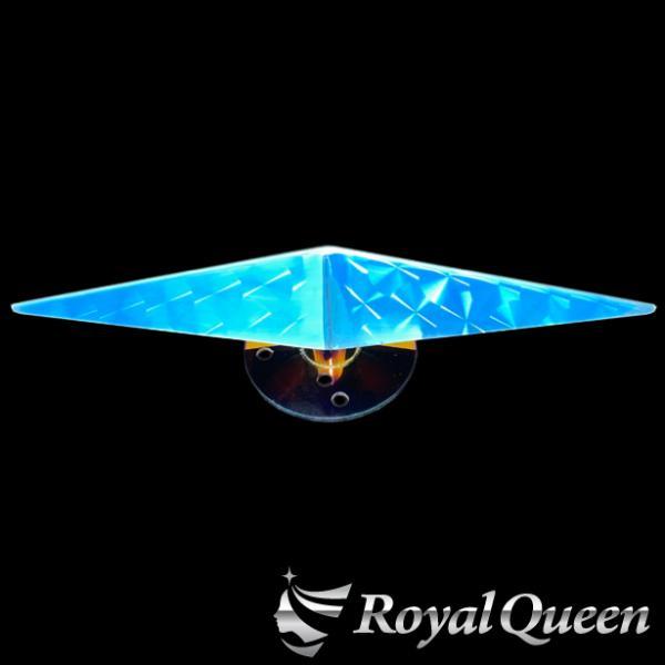 特殊カラー ブルー ホイールスピンナー 一文字型 ウロコ柄 19.5インチ