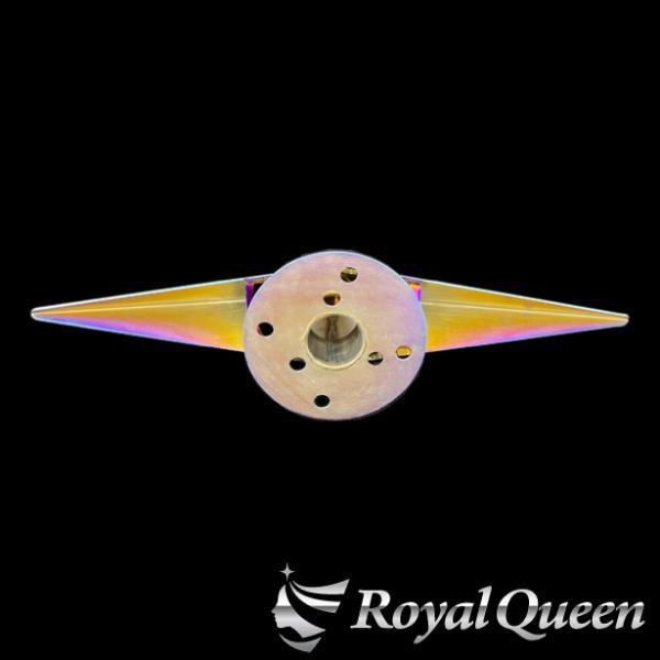 特殊カラー ブルー ホイールスピンナー 一文字型 ウロコ柄 19.5インチ