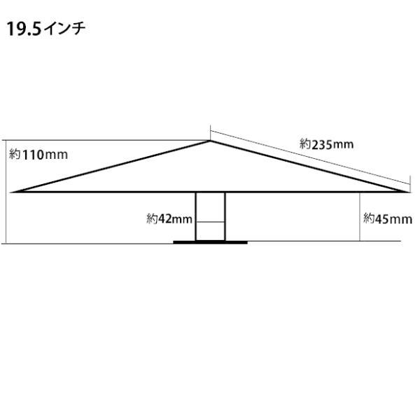 特殊カラー ブルー ホイールスピンナー 一文字型 ウロコ柄 19.5インチ
