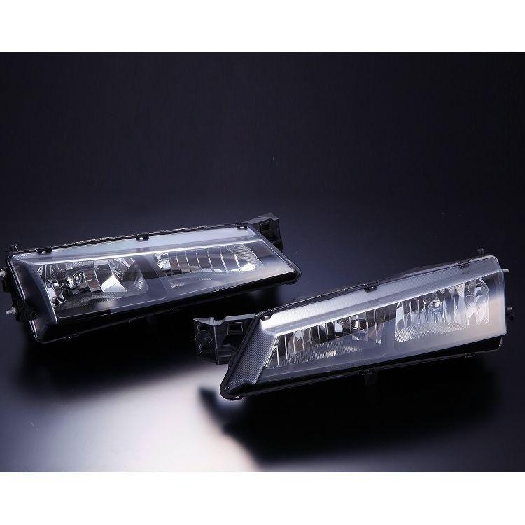 D-MAX】S14後期 クリスタルヘッドライト（ブラック）SET