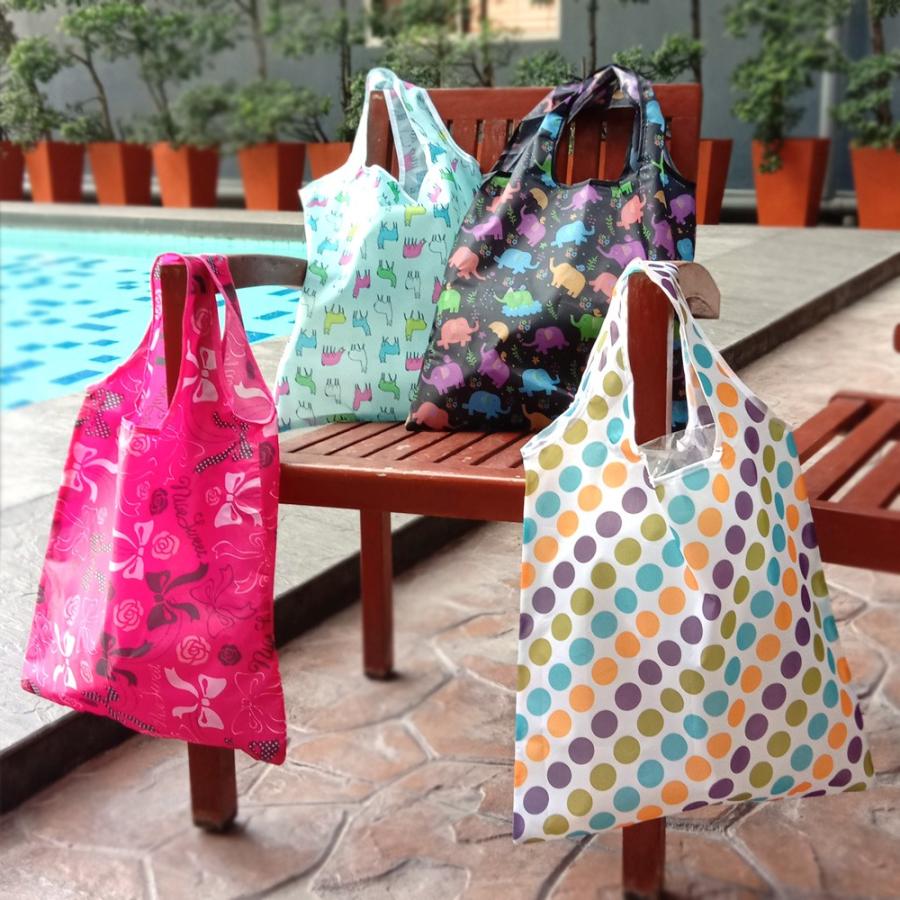 折畳み超軽量エコバッグ 色柄おまかせアソート 退職 お礼 プチギフト お返し ラッピング無料 洗える コンビニ 転勤 異動 職場 ギフト |  | 17