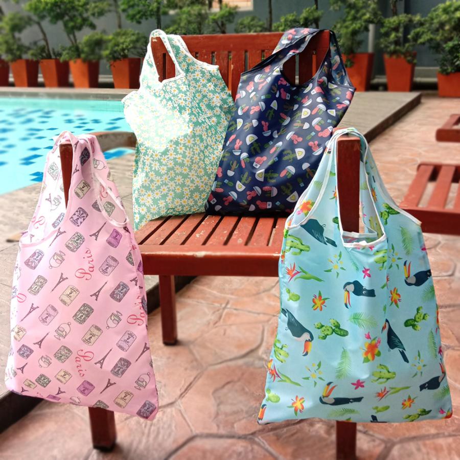 【送料無料】13個セット 折り畳み超軽量エコバッグ 色柄おまかせ ナイロントート ギフトラッピング無料 退職お礼プチギフト  転勤 異動 職場(13個セット) |  | 12