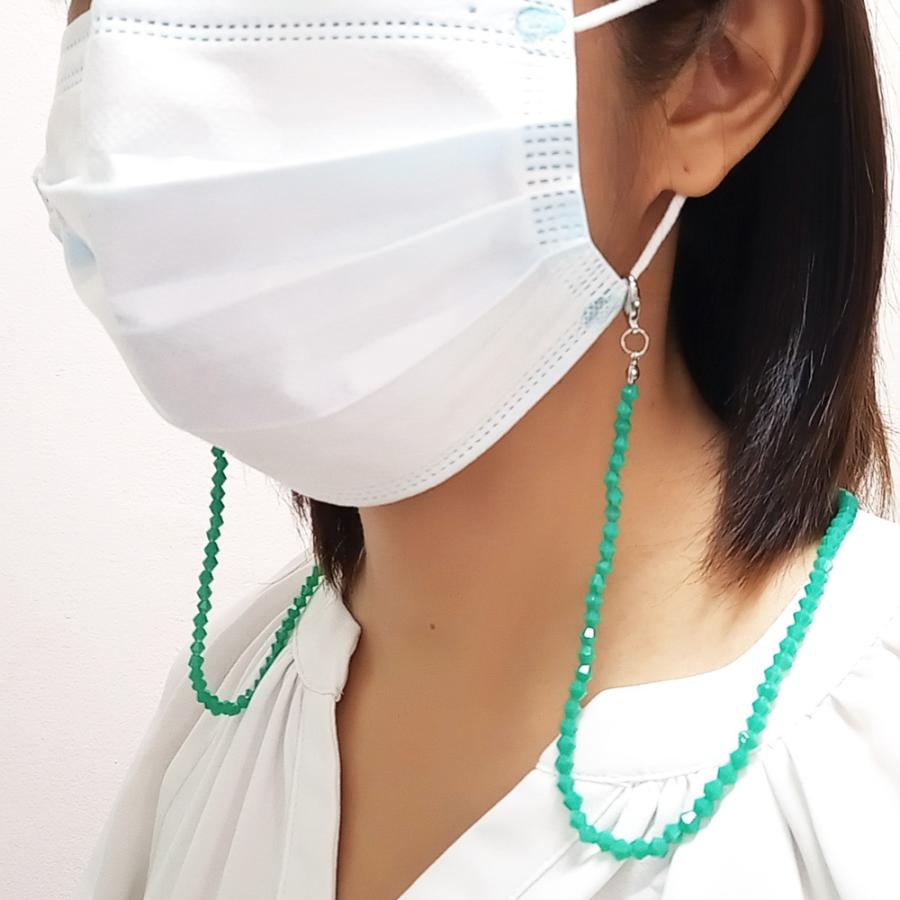 【5本セット】マスクネックレス 色柄おまかせアソート マスクのアクセサリー ストラップ ネックレス ラッピング無料 退職 お礼プチギフト お返しギフト |  | 11