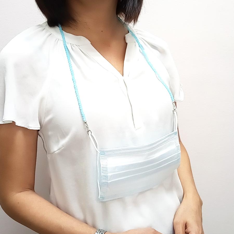 【5本セット】マスクネックレス 色柄おまかせアソート マスクのアクセサリー ストラップ ネックレス ラッピング無料 退職 お礼プチギフト お返しギフト |  | 12