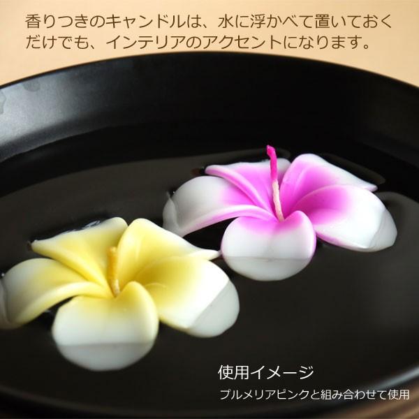 プルメリアイエロー フローティングキャンドル 12個入り 水に浮かぶキャンドル ハワイアン南国 |  | 01