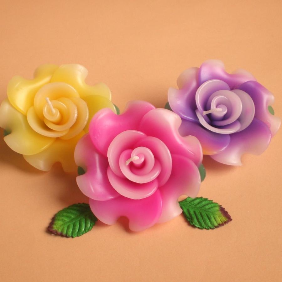 ローズ フローティングキャンドル アソート 12個入り 水に浮かぶ 香りつきアロマキャンドル 薔薇 |  | 01
