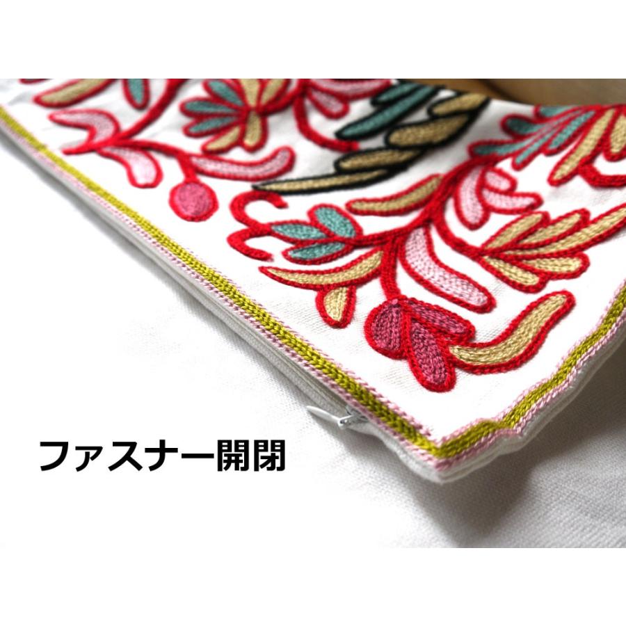 北欧風デザイン刺繍クッションカバー45×45 象 : Cs Select シーズ