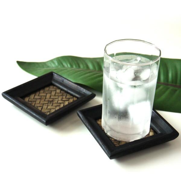 コースター2枚セット バンブー×ウッド / ナチュラルアジアンインテリア |  | 01