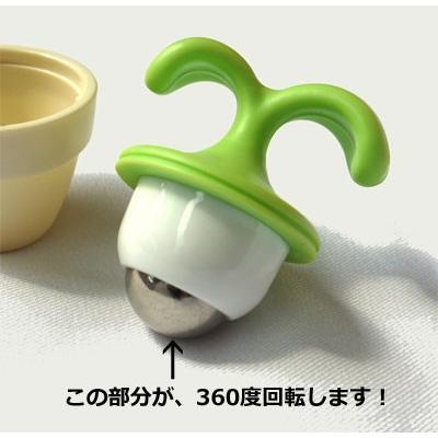 植木鉢コロコロマッサージャー / いつでもどこでも手軽にツボ押しができるハンディタイプのマッサージャー |  | 02