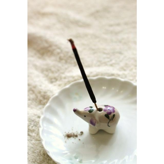 【5個セット】 アロマキャンドルとゾウさんのお香セット 5組入り 退職 お礼 人気 まとめ買い プチギフト アロマキャンドルとお香のギフトセット |  | 06