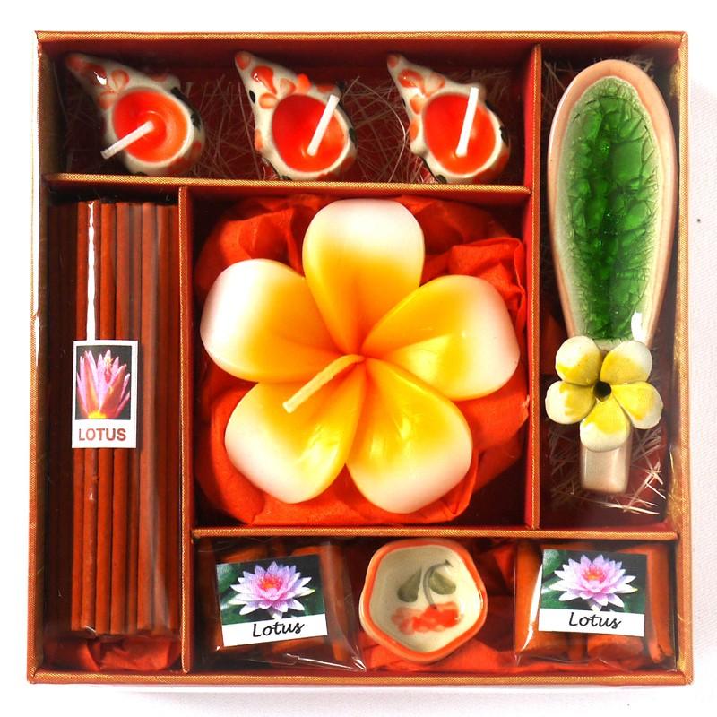 アロマギフトBOX Lサイズ 退職ギフトお返しプチギフト アロマキャンドルとお香が入ったアロマグッズのセット 7色から選べます |  | 04