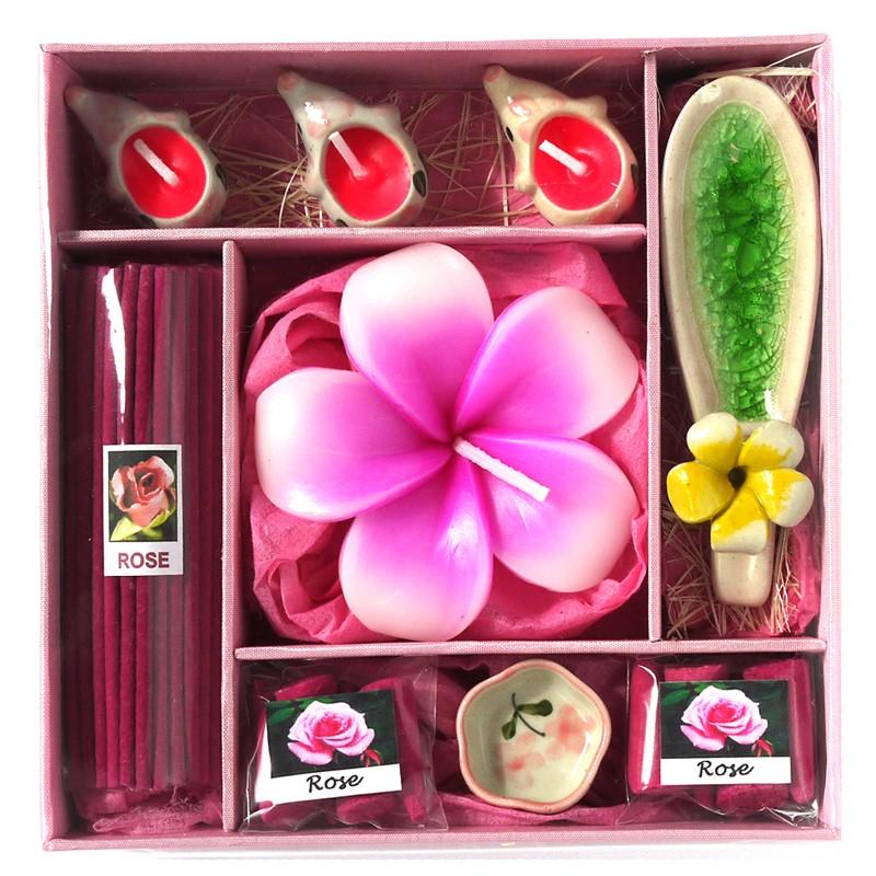 アロマギフトBOX Lサイズ 退職ギフトお返しプチギフト アロマキャンドルとお香が入ったアロマグッズのセット 7色から選べます |  | 05