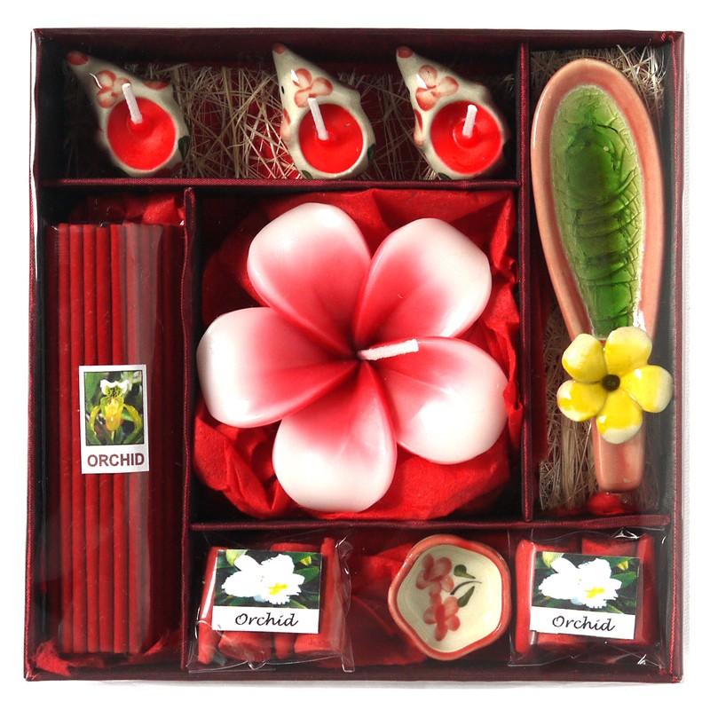 アロマギフトBOX Lサイズ 退職ギフトお返しプチギフト アロマキャンドルとお香が入ったアロマグッズのセット 7色から選べます |  | 06