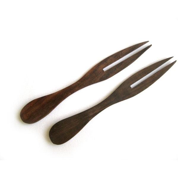 【30%OFF！在庫処分】ウッドフォーク2本セット 菓子フォーク フルーツ果物 デザートフォーク 通常価格432円 |  | 01