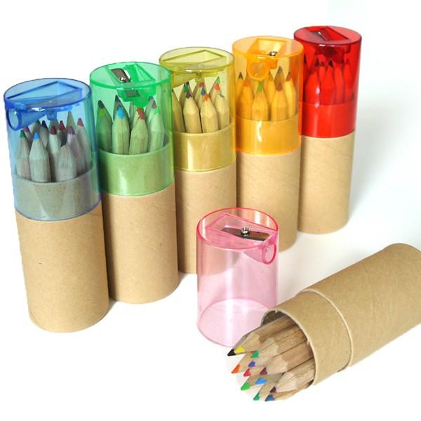 色鉛筆ギフトセット12本 鉛筆削りつき / お返しギフト・イベント・セミナー・開店の記念品、退職・結婚式プチギフトに | 