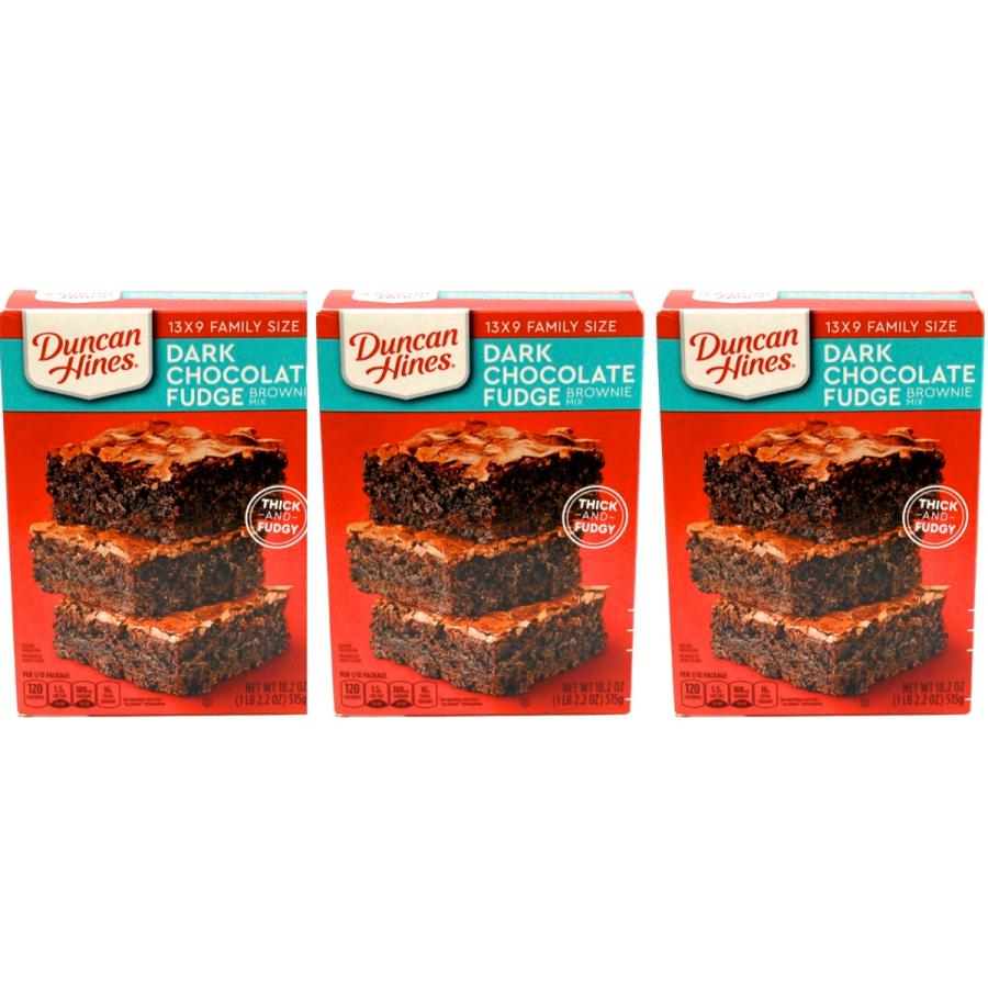 Duncan Hines ダンカンハインズ ダークチョコレート ファッジブラウニーミックス 3個セット Dhdch3 ロコフード ヤフー店 通販 Yahoo ショッピング