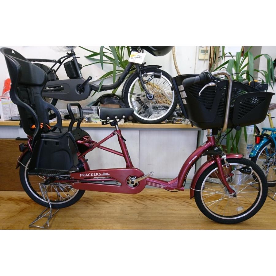 ふらっかーずシュシュ ミニタリーグリーン 丸石サイクル 子乗せ 3人