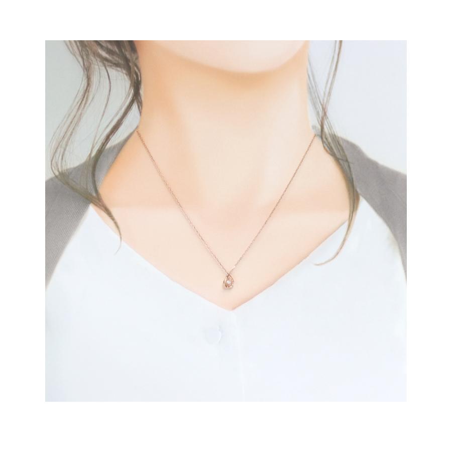 リボン済＆紙袋 4℃ ヨンドシー 正規品 ネックレス レディース しずくモチーフ ペンダント 4ドシー プレゼント アクセサリー | 4℃ | 06