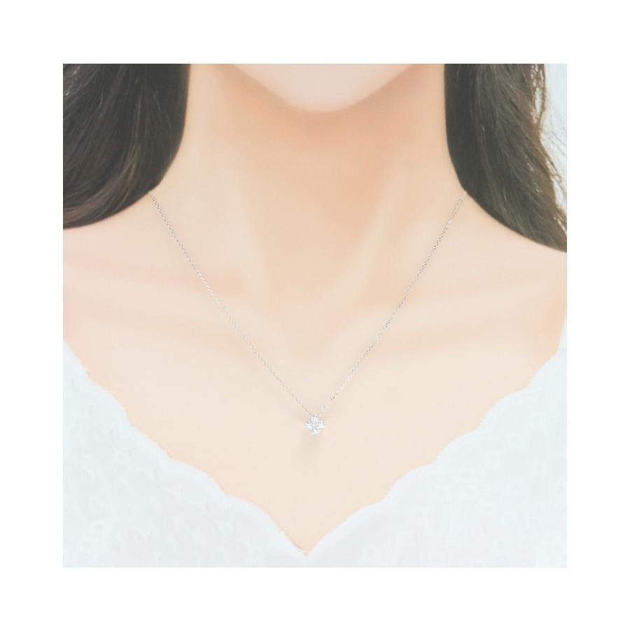 リボン済＆紙袋 4℃ ヨンドシー 正規品 ネックレス レディース フラワーモチーフ ペンダント 4ドシー アクセサリー プレゼント | 4℃ | 07