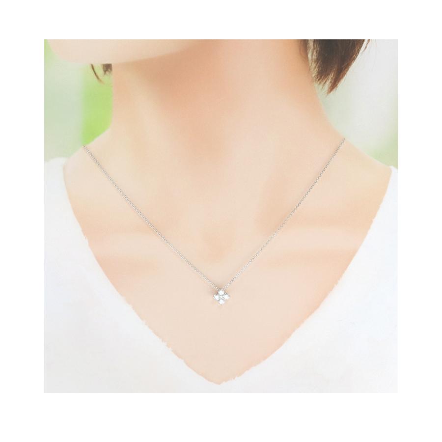 リボン済＆紙袋 4℃ ヨンドシー 正規品 ネックレス レディース フラワーモチーフ ペンダント 4ドシー アクセサリー プレゼント | 4℃ | 08