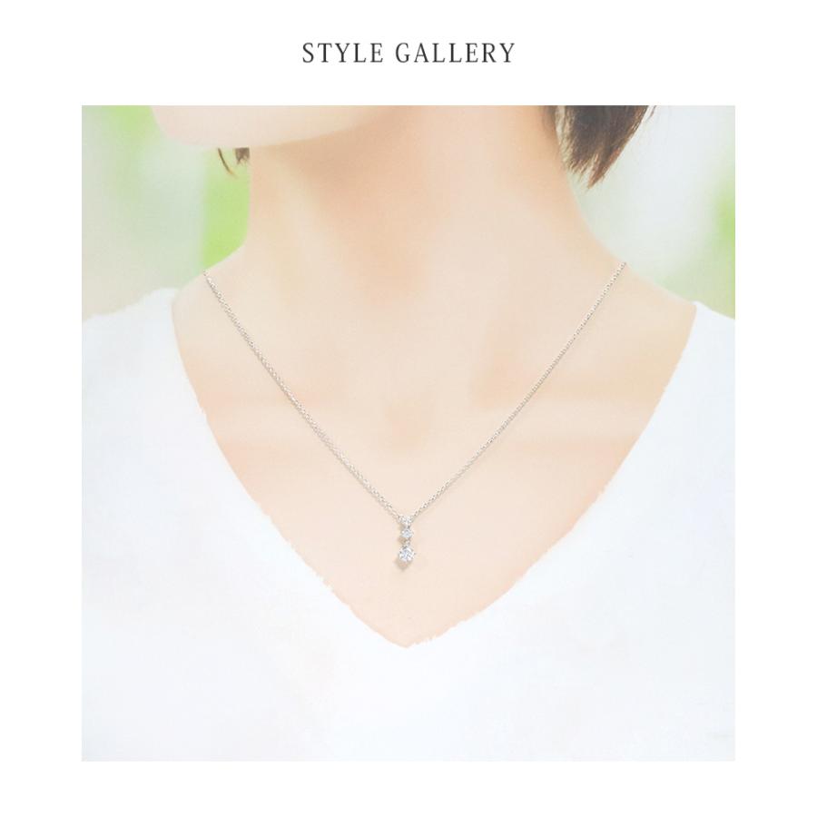 リボン済＆紙袋 4℃ ネックレス ヨンドシー 正規品 レディース ペンダント アクセサリー ジュエリー エターナルシルバーネックレス | 4℃ | 02