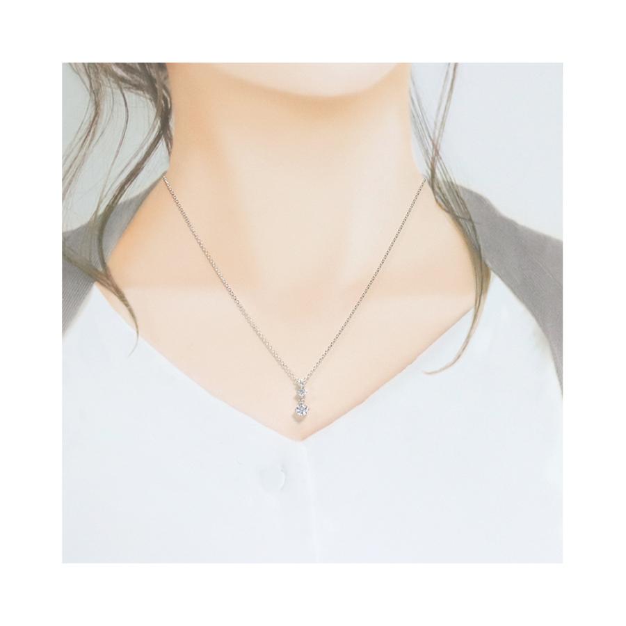 リボン済＆紙袋 4℃ ネックレス ヨンドシー 正規品 レディース ペンダント アクセサリー ジュエリー エターナルシルバーネックレス | 4℃ | 03