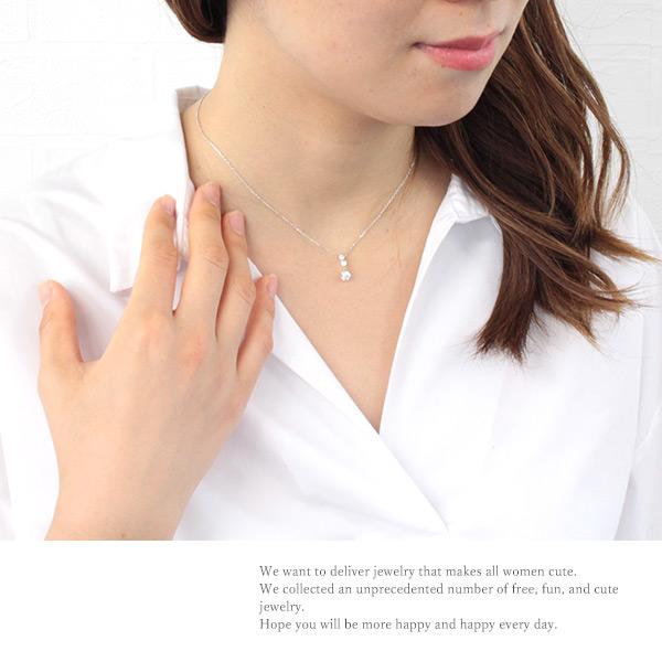 リボン済＆紙袋 4℃ ネックレス ヨンドシー 正規品 レディース ペンダント アクセサリー ジュエリー エターナルシルバーネックレス | 4℃ | 05