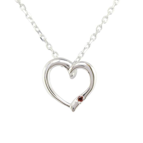 リボン済＆紙袋 4℃ ネックレス ヨンドシー 正規品 レディース 1月誕生石 ハートモチーフネックレス ペンダント 4ドシー | 4℃ | 02