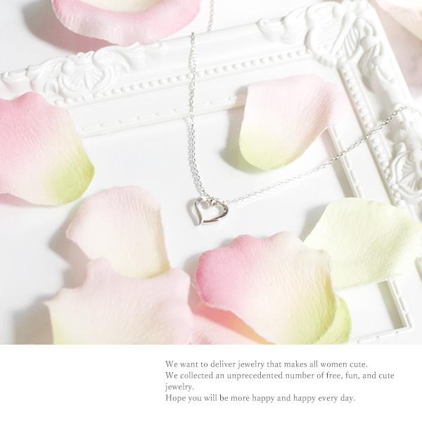 リボン済＆紙袋 4℃ ネックレス ヨンドシー 正規品 レディース 1月誕生石 ハートモチーフネックレス ペンダント 4ドシー | 4℃ | 05