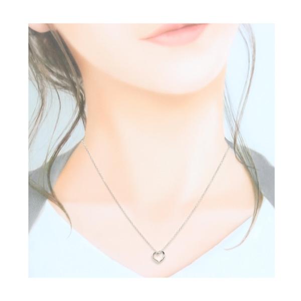 リボン済＆紙袋 4℃ ネックレス ヨンドシー 正規品 レディース 1月誕生石 ハートモチーフネックレス ペンダント 4ドシー | 4℃ | 06