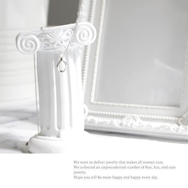 リボン済＆紙袋 4℃ ネックレス ヨンドシー 正規品 レディース しずくモチーフ ペンダント 1月誕生石 4ドシー プレゼント | 4℃ | 10